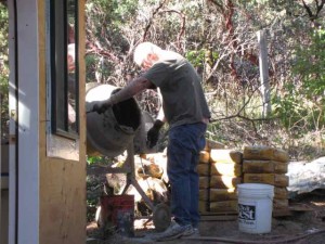 Mr. Spouse and the concrete mixer