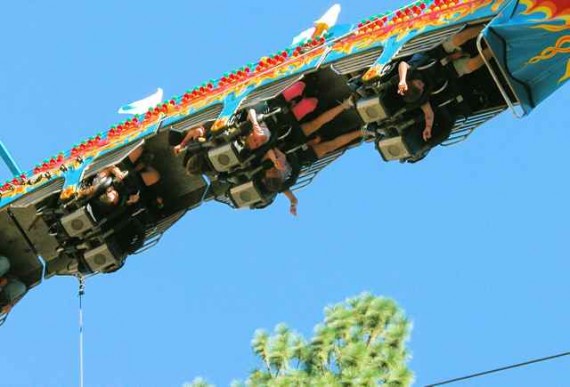 Upside down ride