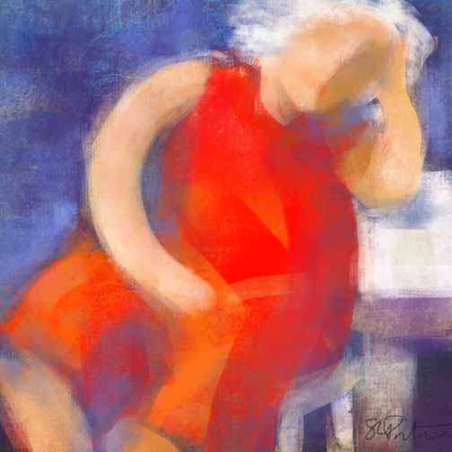 Women in Red # 26 © 2014 Susan Lobb Porter