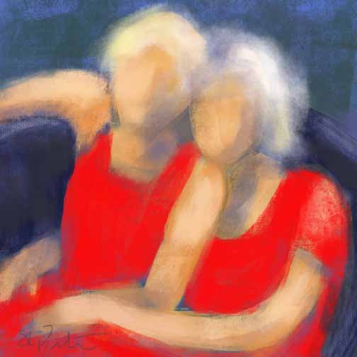 Women in Red # 28  © 2014 Susan Lobb Porter