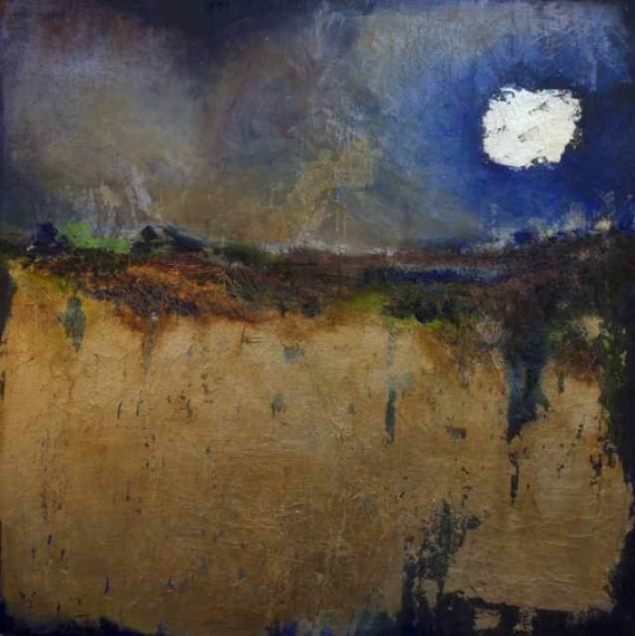 California Gold # 1 Mixed Media on Canvas 24x24 inches 2014 Susan Lobb Porter