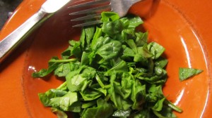 chopped spinach