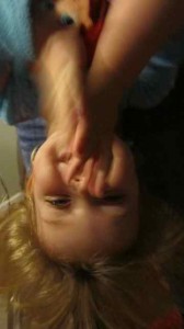 Upside down